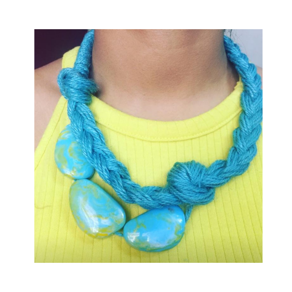 colored bead neck piece